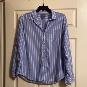 Bonobos Blue and White Striped Button Down